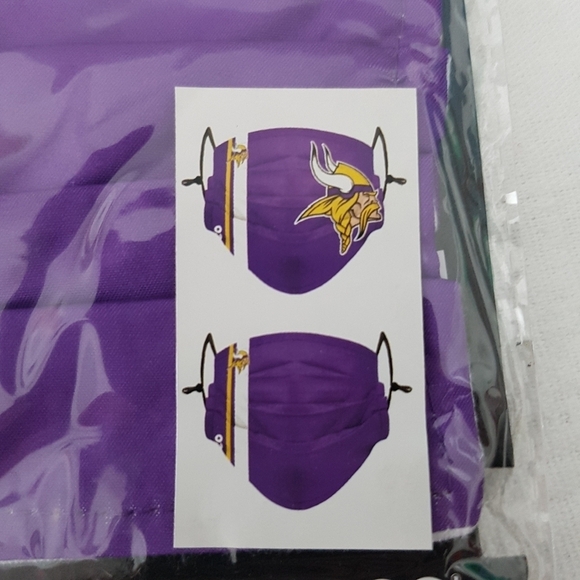 Minnesota Vikings 2 mask package new - Picture 2 of 3
